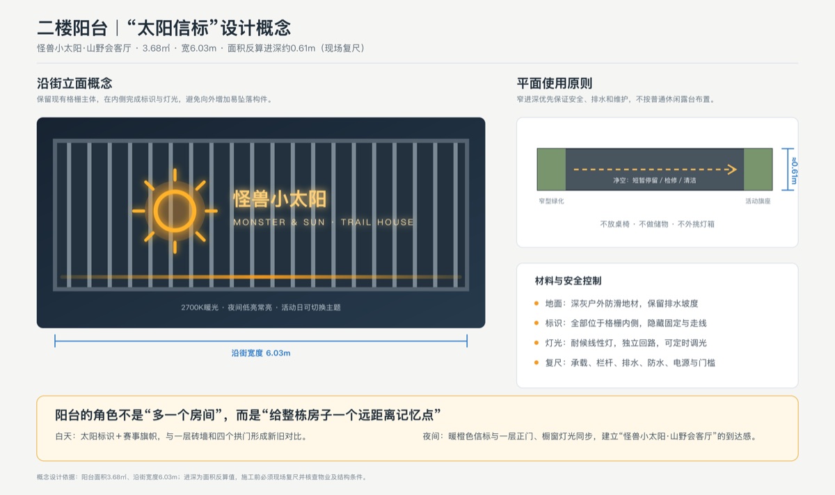 二楼阳台太阳信标设计概念图
